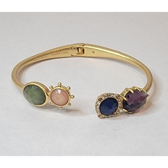 kate spade Jewelry - Kate Spade Hinged Bracelet – Multi-Stone – Gold